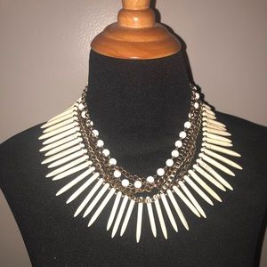 Multi chain  tribal statement necklace